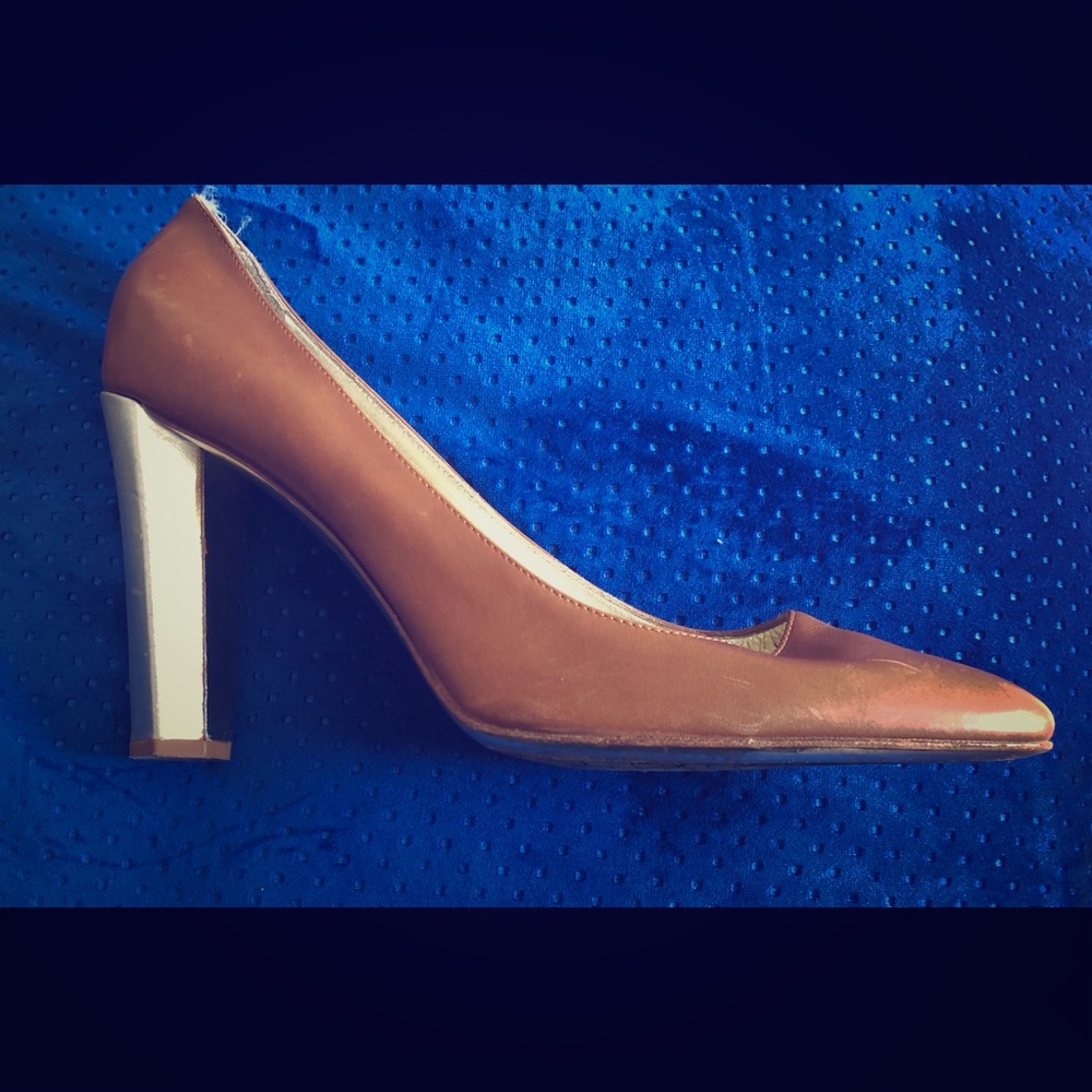Diane von Furstenberg 3.5 inch heels.